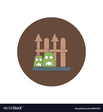 In flat design Halloween icon vector image