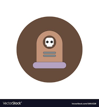 In flat design Halloween icon vector image