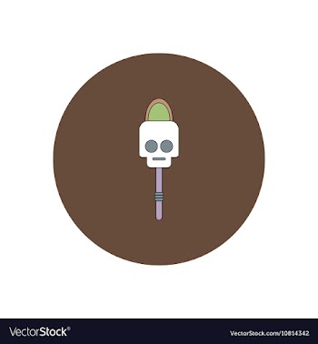 In flat design Halloween icon vector image