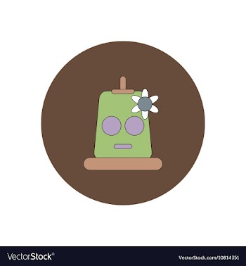 In flat design Halloween icon vector image