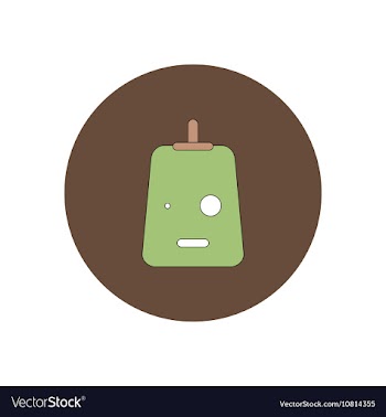 In flat design Halloween icon vector image