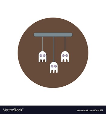 In flat design Halloween icon vector image