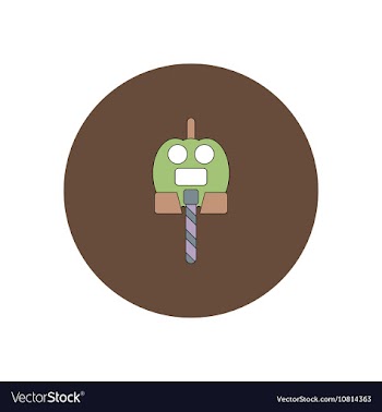 In flat design Halloween icon vector image