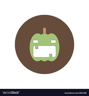 In flat design Halloween icon vector image
