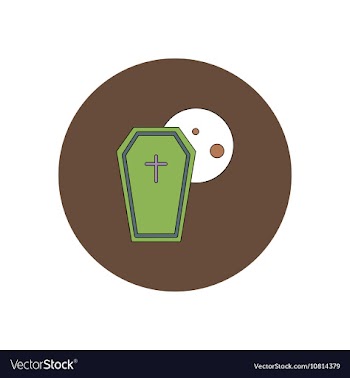 In flat design Halloween icon vector image