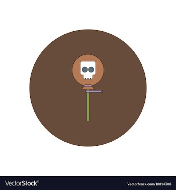 In flat design Halloween icon vector image