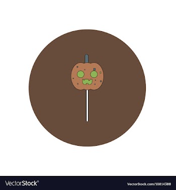 In flat design Halloween icon vector image