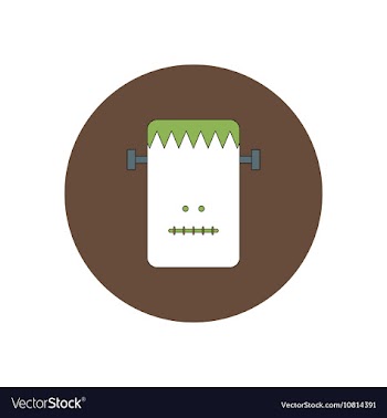In flat design Halloween icon vector image