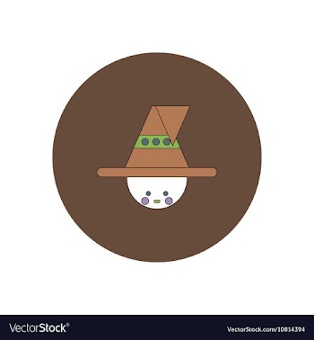 In flat design Halloween icon vector image