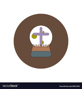 In flat design Halloween icon vector image