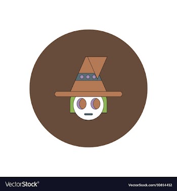 In flat design Halloween icon vector image