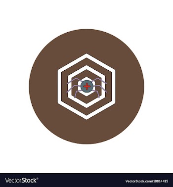 In flat design Halloween icon vector image
