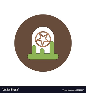In flat design Halloween icon vector image