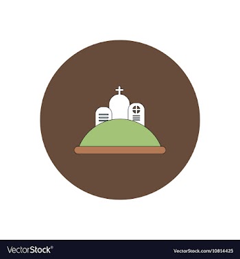 In flat design Halloween icon vector image