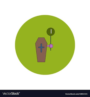 In flat design Halloween icon vector image