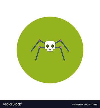 In flat design Halloween icon vector image