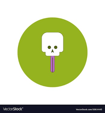 In flat design Halloween icon vector image