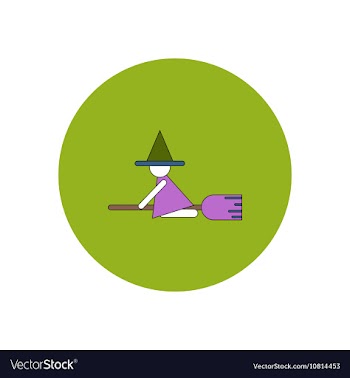 In flat design Halloween icon vector image
