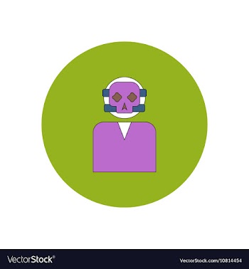 In flat design Halloween icon vector image
