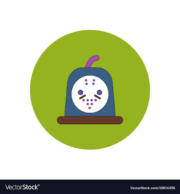 In flat design Halloween icon vector image