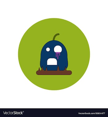 In flat design Halloween icon vector image