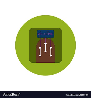 In flat design Halloween icon vector image
