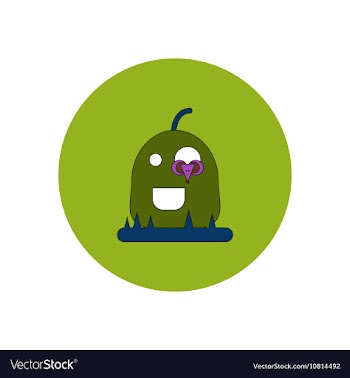 In flat design Halloween icon vector image