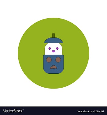 In flat design Halloween icon vector image