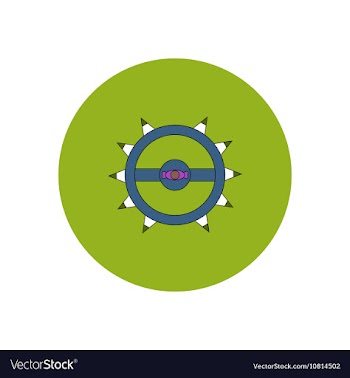 In flat design Halloween icon vector image