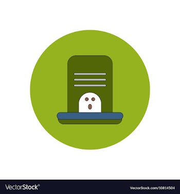 In flat design Halloween icon vector image