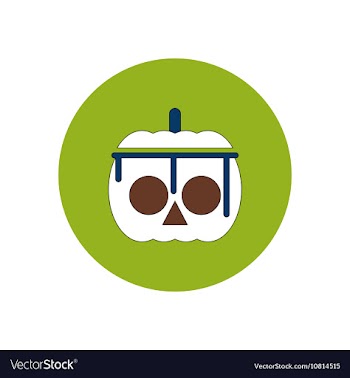 In flat design Halloween icon vector image