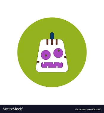 In flat design Halloween icon vector image