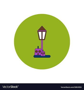 In flat design Halloween icon vector image