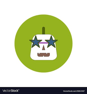 In flat design Halloween icon vector image