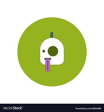 In flat design Halloween icon vector image