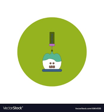 In flat design Halloween icon vector image