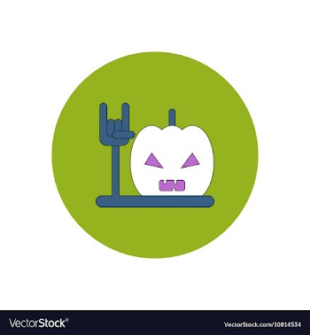 In flat design Halloween icon vector image