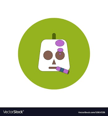 In flat design Halloween icon vector image