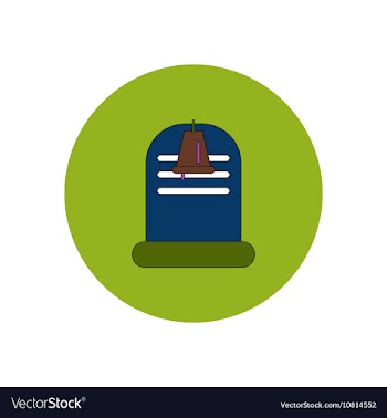 In flat design Halloween icon vector image
