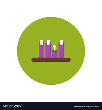 In flat design Halloween icon vector image