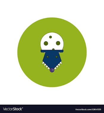 In flat design Halloween icon vector image
