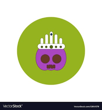 In flat design Halloween icon vector image