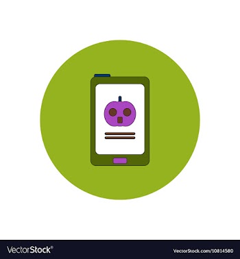 In flat design Halloween icon vector image