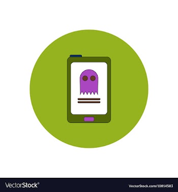 In flat design Halloween icon vector image