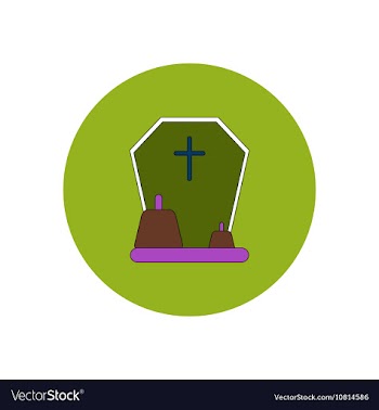 In flat design Halloween icon vector image