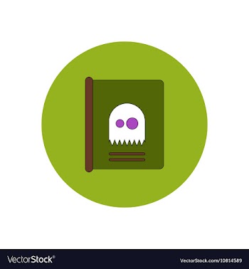 In flat design Halloween icon vector image