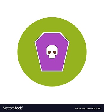 In flat design Halloween icon vector image