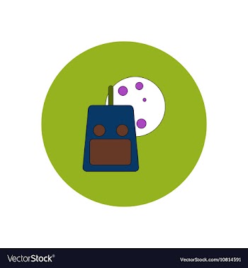 In flat design Halloween icon vector image