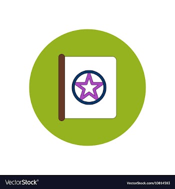 In flat design Halloween icon vector image