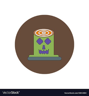In flat design Halloween icon vector image